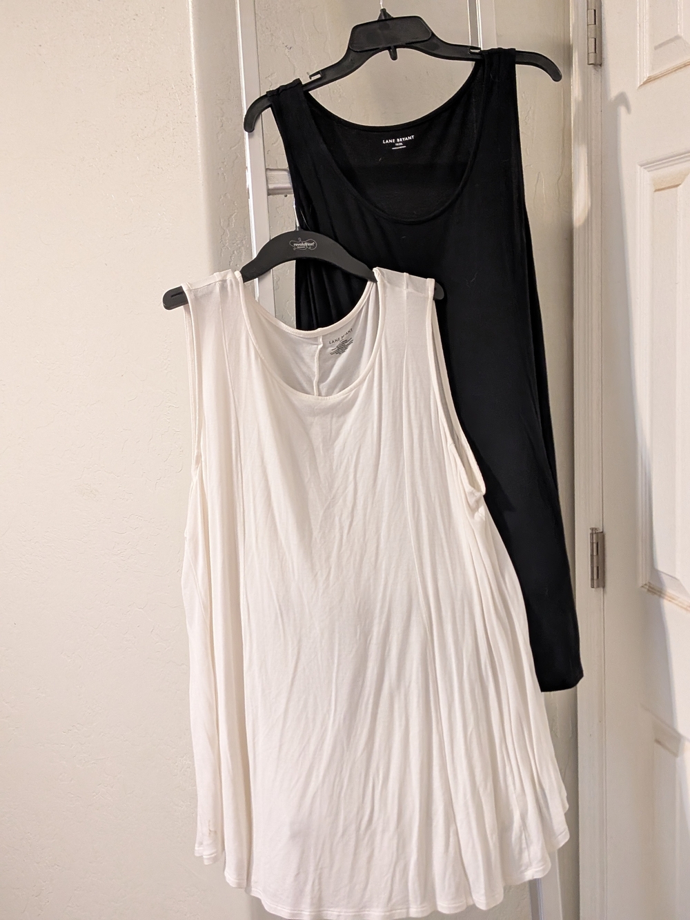 Lane Bryant Tunic Tank Set - White and Black